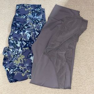 Fabletics leggings bundle both mediums. Great condition. Gray is mesh at bottoms